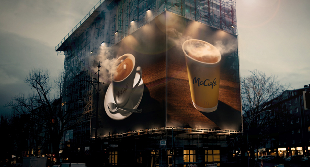 Individuell auf den Punkt - Für McDonald‘s wurde eine frisch gebrühte, heiße Tasse Kaffee mithilfe eines Dampferzeugers zum Leben erweckt - Quelle: Scholz & Friends